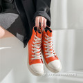 Pu High Top Sneakers Sapatos